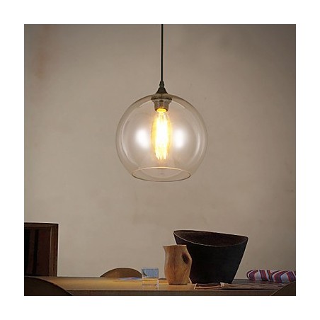Creative Nordic Contracted Rural Glass Ball Single Head DropLight Creative Nordic Contracted Rural Glass Ball Single Head DropLight