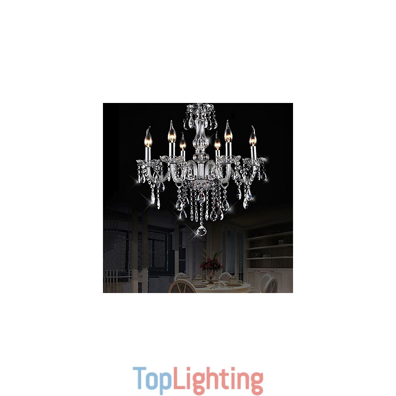 Traditional Classic Vintage Crystal Electroplated Crystal Chandelier