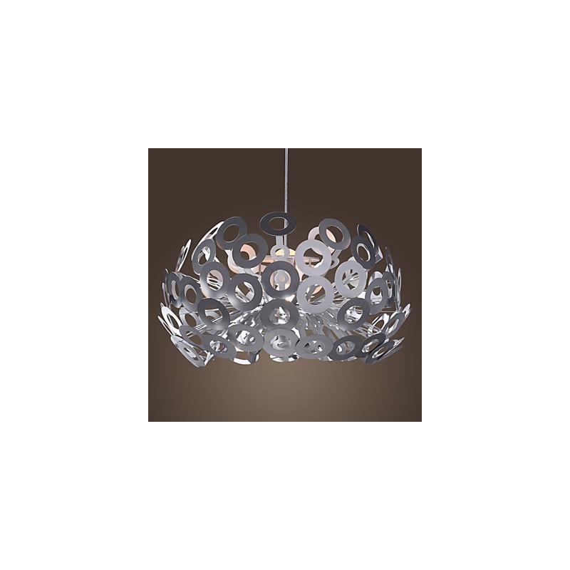 Modern Pendant Light in Circle Featured Lampshade
