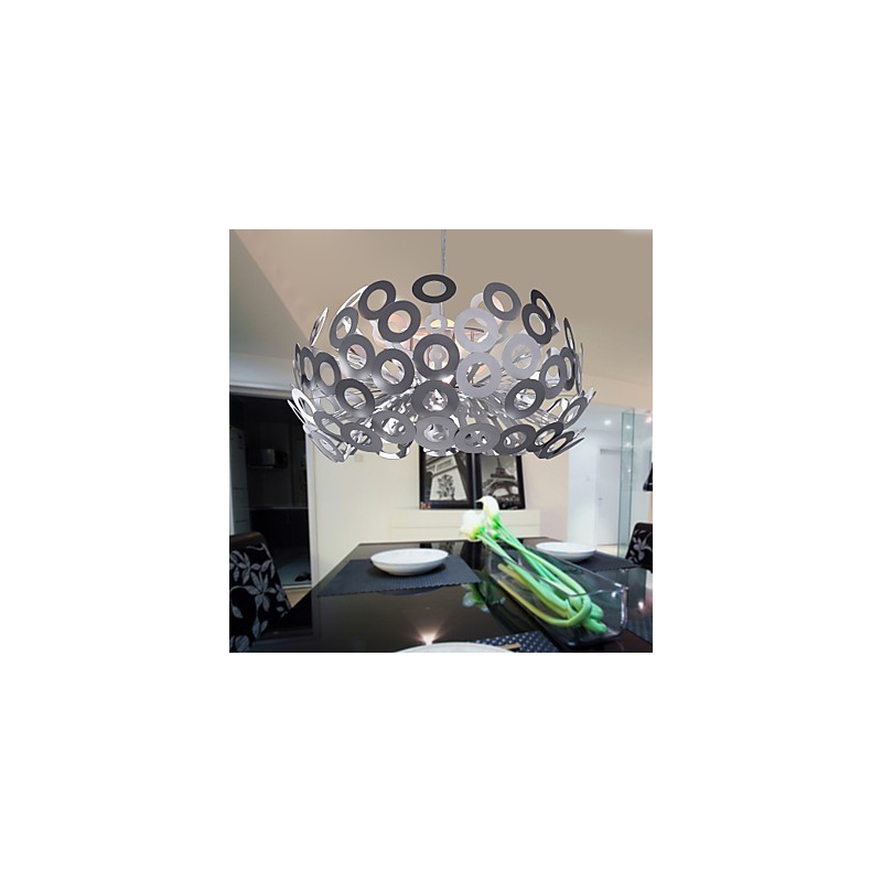 Modern Pendant Light in Circle Featured Lampshade
