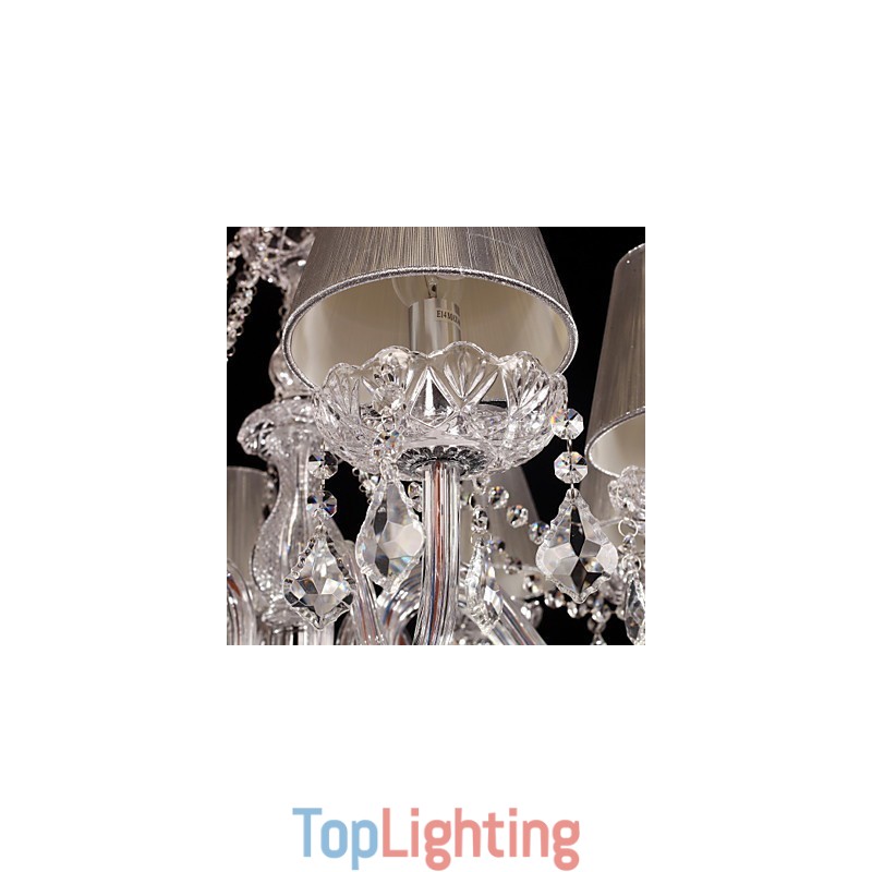 Chandelier Crystal Luxury Modern Living 8 Lights
