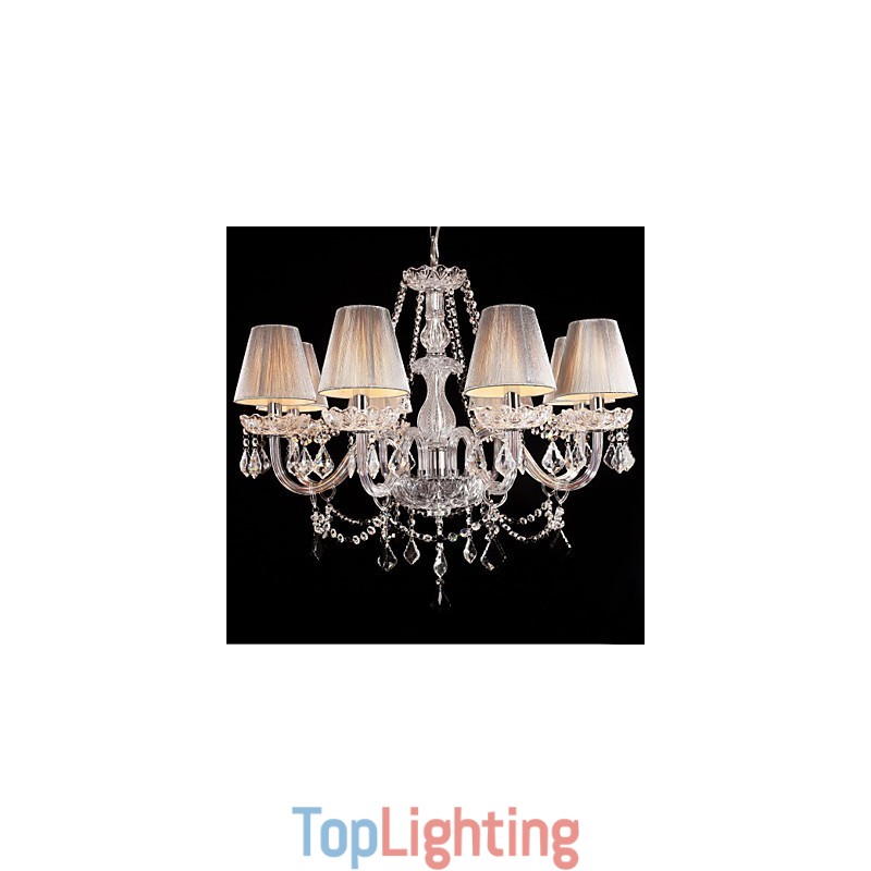 Chandelier Crystal Luxury Modern Living 8 Lights