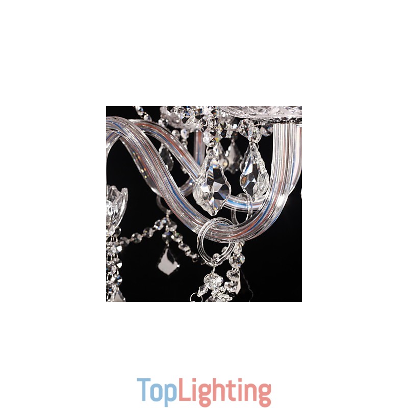 Chandelier Crystal Luxury Modern Living 8 Lights