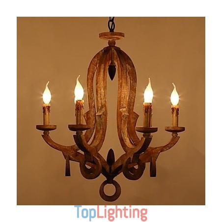 Vintage Retro Mini Style Painting Metal Chandelier Vintage Retro Mini Style Painting Metal Chandelier