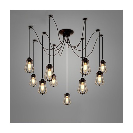 Vintage Edison Multiple Ajustable DIY Ceiling Lamp Light Pendant Lighting Chandelier Modern Chic Industrial Dining Vintage Edison Multiple Ajustable DIY Ceiling Lamp Light Pendant Lighting Chandelier Modern Chic Industrial Dining
