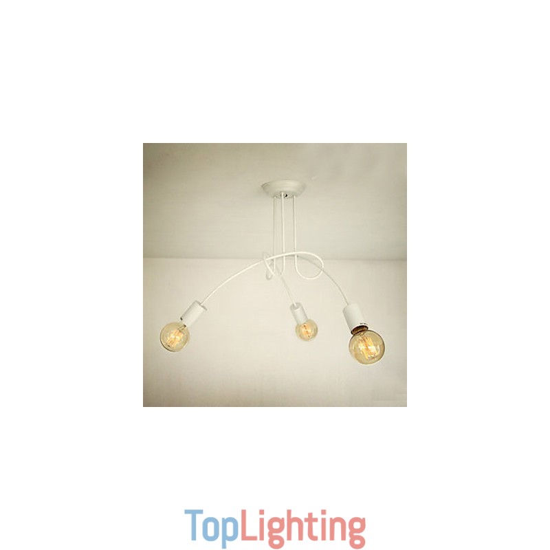 Modern Contemporary Painting Metal Chandelier