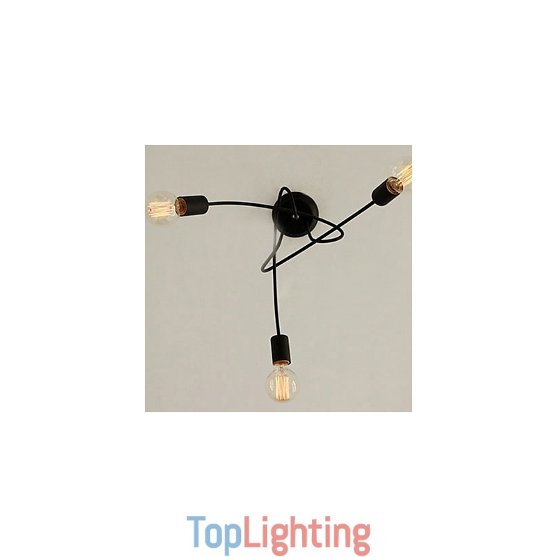 Modern Contemporary Painting Metal Chandelier
