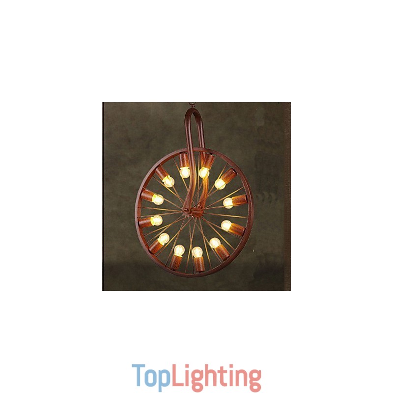 Retro Wheel Pendant To do The Old Industrial Hanging Lamp A