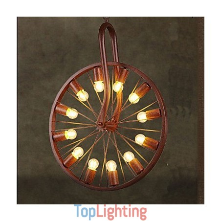 Retro Wheel Pendant To do The Old Industrial Hanging Lamp A Retro Wheel Pendant To do The Old Industrial Hanging Lamp A
