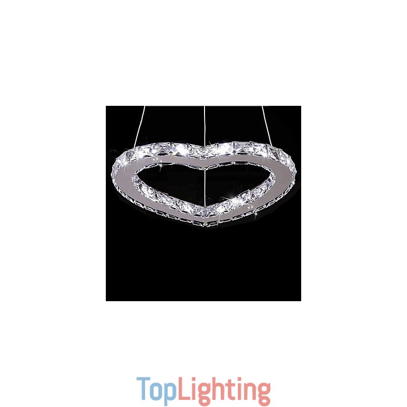 Modern Contemporary Crystal Chrome Metal Chandelier