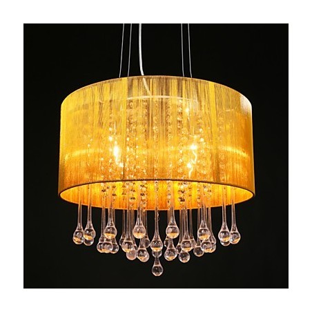Drum Pendant Modern 4 Lights Winding Lampshade Crystal Chandelier Chandelier Modern Minimalist Design Drum Pendant Modern 4 Lights Winding Lampshade Crystal Chandelier Chandelier Modern Minimalist Design