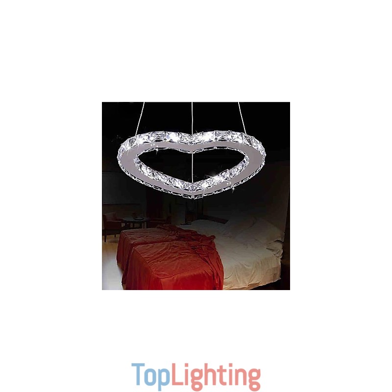 Modern Contemporary Crystal Chrome Metal Chandelier