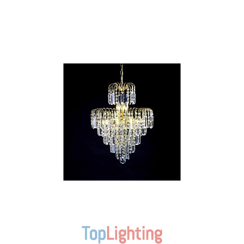European Style Luxury 6 Lights Chandelier In Crown Shape