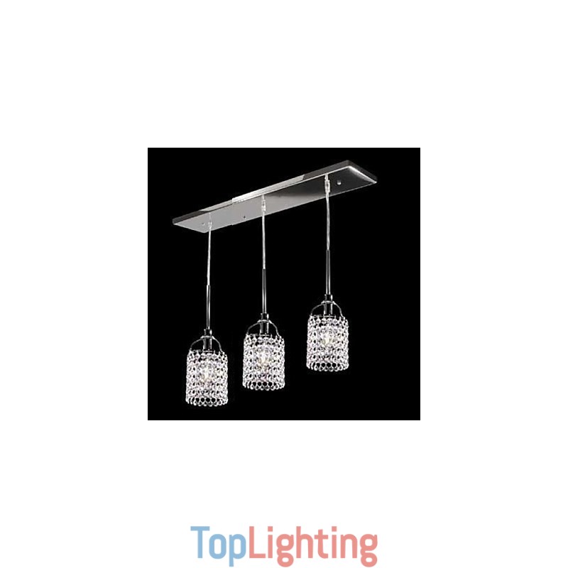 Crystal Metal Pendant Light
