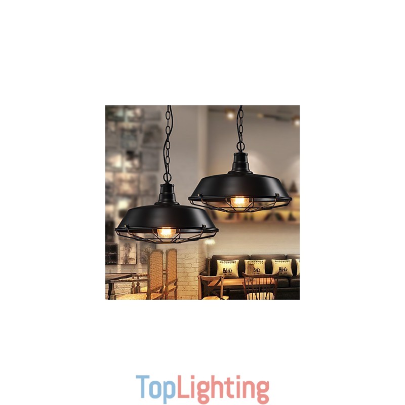 Pendant Lights American Country Retro Wrought Iron Contemporary and Contracted Warehouse Droplight