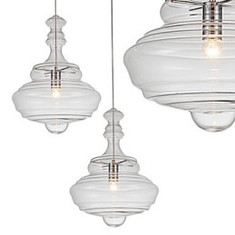 Artistic Pendant Lamp 1 Light Modern SimplicityColorless Clear Glass