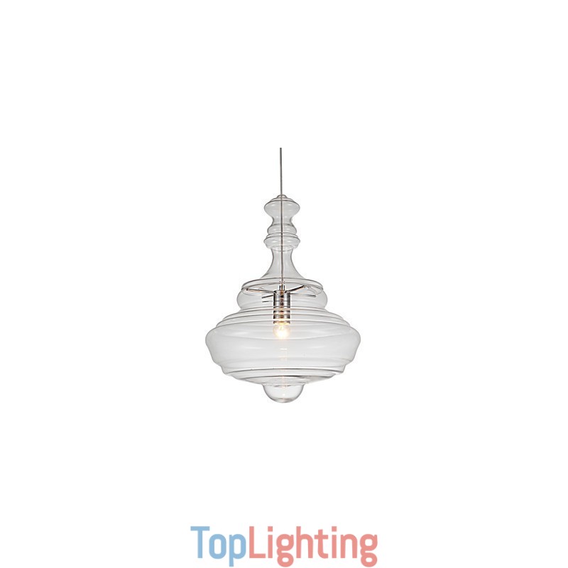 Artistic Pendant Lamp 1 Light Modern SimplicityColorless Clear Glass