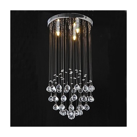 Traditional Classic Crystal Chrome Metal Flush Mount Traditional Classic Crystal Chrome Metal Flush Mount