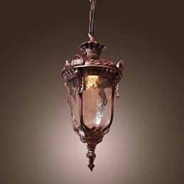 Antique Inspired Pendant Light with 1 Light