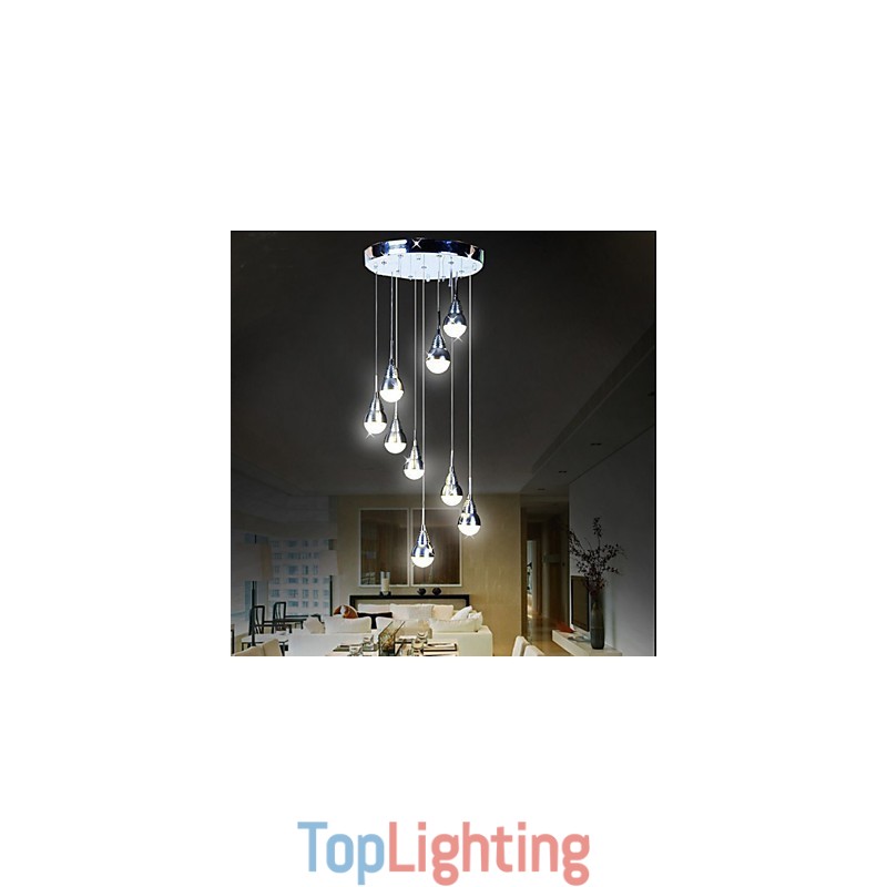 Lamps And Lanterns Stair Stage 9 Head Ceiling Lamp