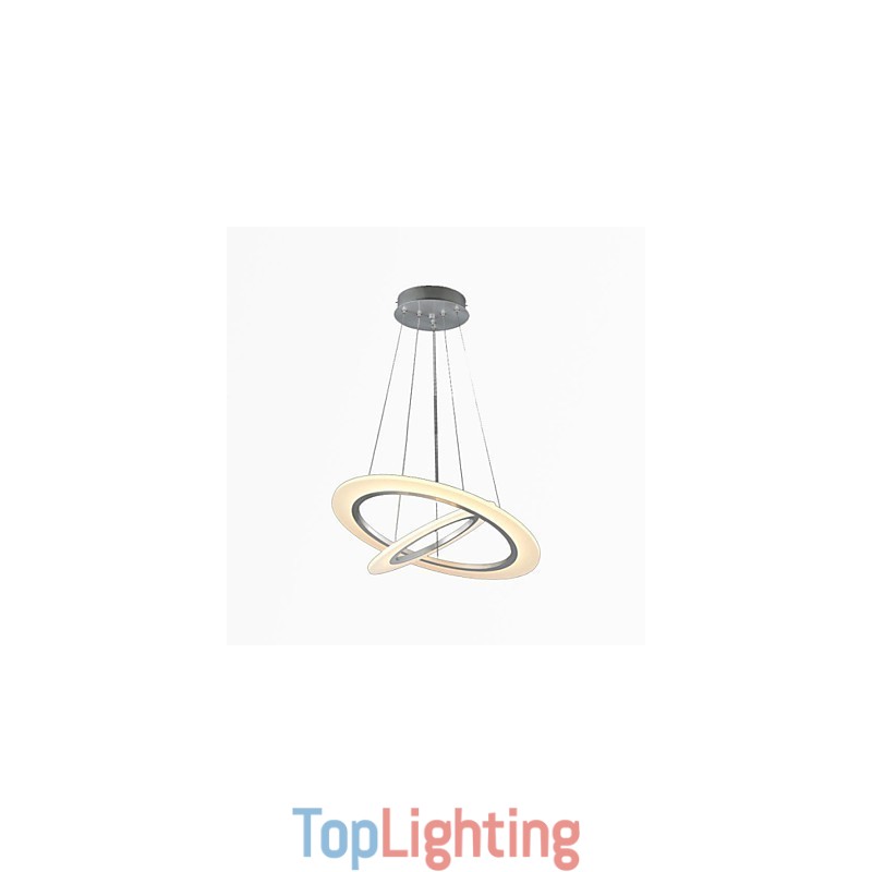 Acrylic Pendant Light Ceiling Hanging Chandelier Lamps Fixtures with 2 rings