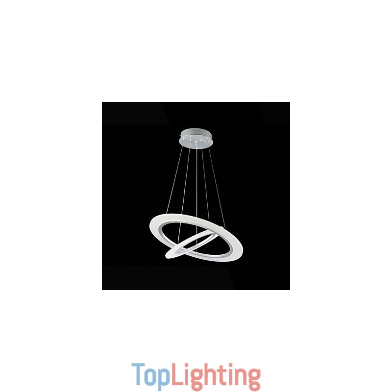 Acrylic Pendant Light Ceiling Hanging Chandelier Lamps Fixtures with 2 rings