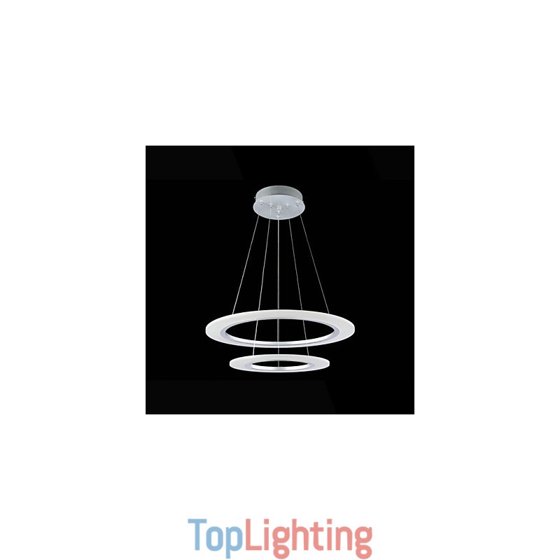 Acrylic Pendant Light Ceiling Hanging Chandelier Lamps Fixtures with 2 rings