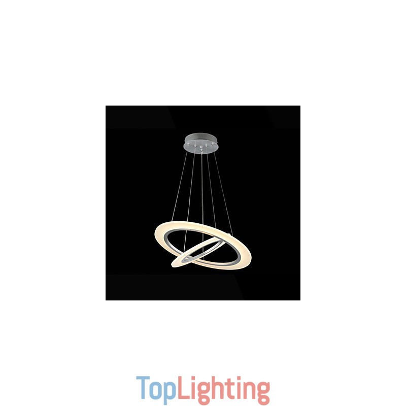 Acrylic Pendant Light Ceiling Hanging Chandelier Lamps Fixtures with 2 rings