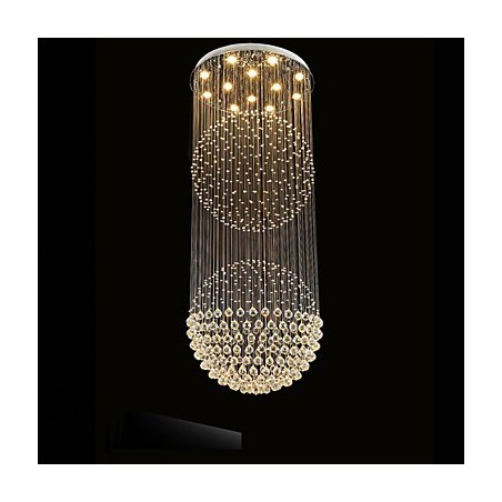 Pendant Light Modern Crystal Chandelier 12 Lights Silver Canpoy Clear Crystal Globe Ceiling Lamps Fixtures Pendant Light Modern Crystal Chandelier 12 Lights Silver Canpoy Clear Crystal Globe Ceiling Lamps Fixtures