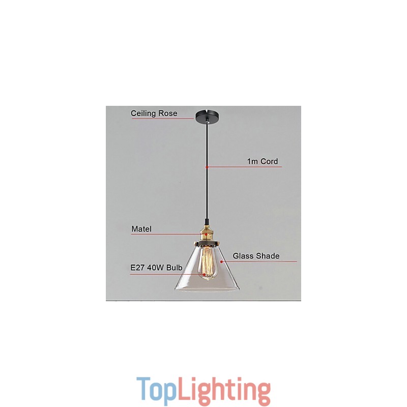 Retro Simple Glass Pendant