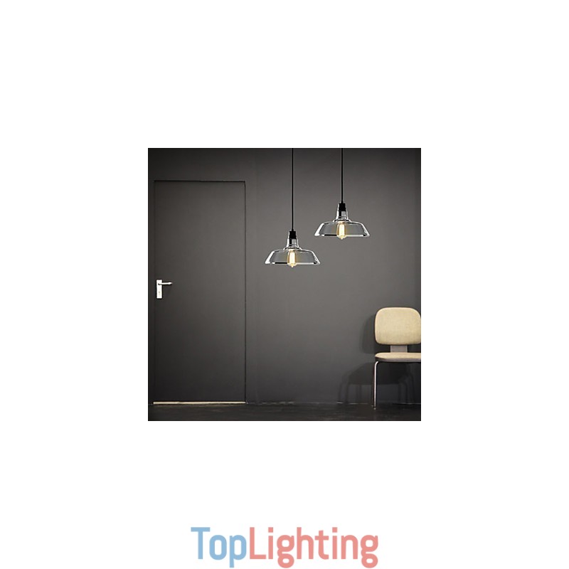 Vintage Electroplated Pendant Light Garage