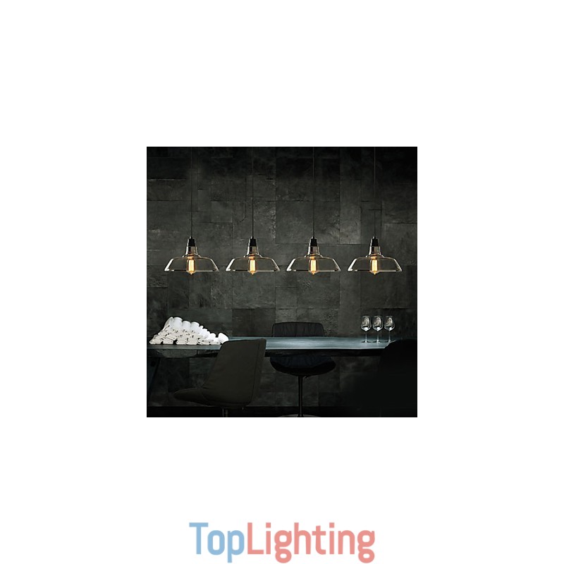 Vintage Electroplated Pendant Light Garage