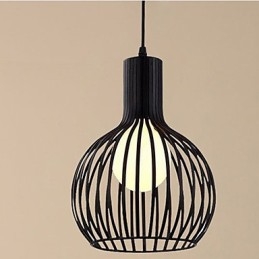 American Retro Contracted Wrought Iron Birdcage Chandelier Lamp Light