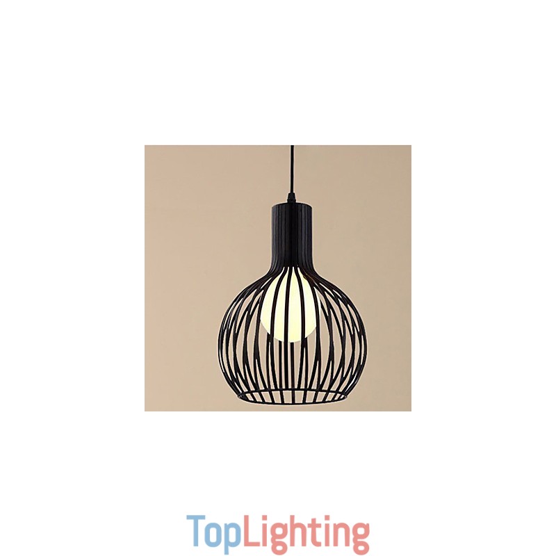 American Retro Contracted Wrought Iron Birdcage Chandelier Lamp Light