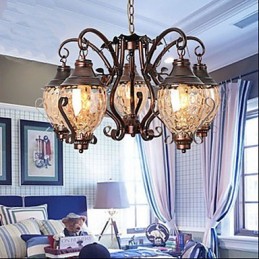 Retro European Pastoral Ancient Lron Chandelier