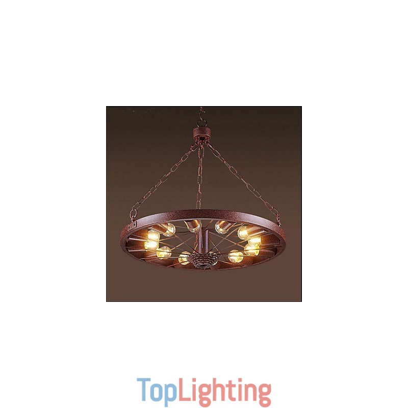 Retro Wheel Pendant To do The Old Industrial Hanging Lamp