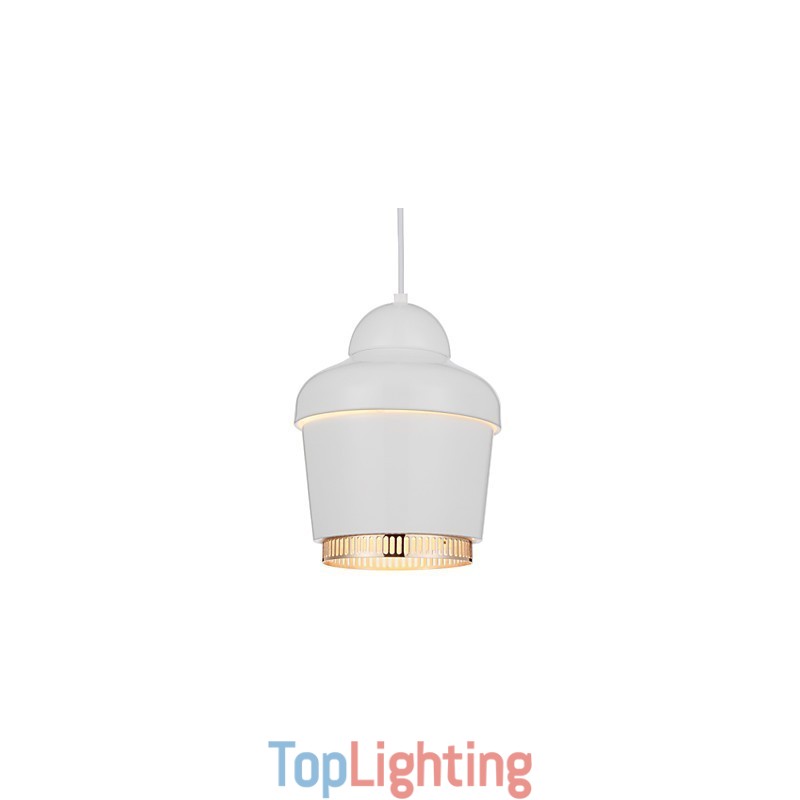 Pendant Lamp 1 Light Modern Simplicity Golden Chrome Black White Carbon Steel Metal Chandelier