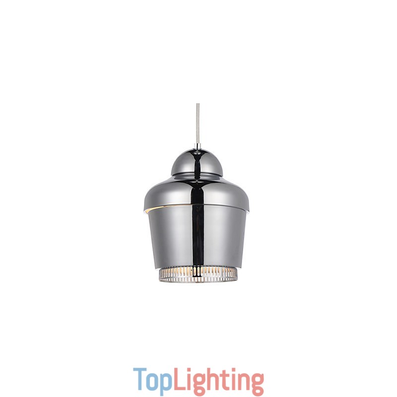 Pendant Lamp 1 Light Modern Simplicity Golden Chrome Black White Carbon Steel Metal Chandelier