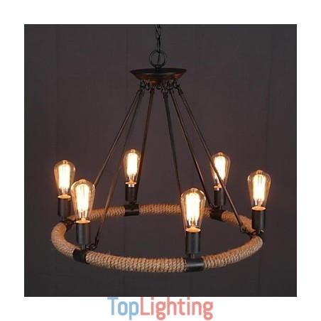 Country Mini Style Painting Metal Pendant Light Country Mini Style Painting Metal Pendant Light