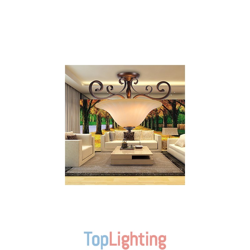 5 Vintage Mini Style Painting Metal Pendant Light