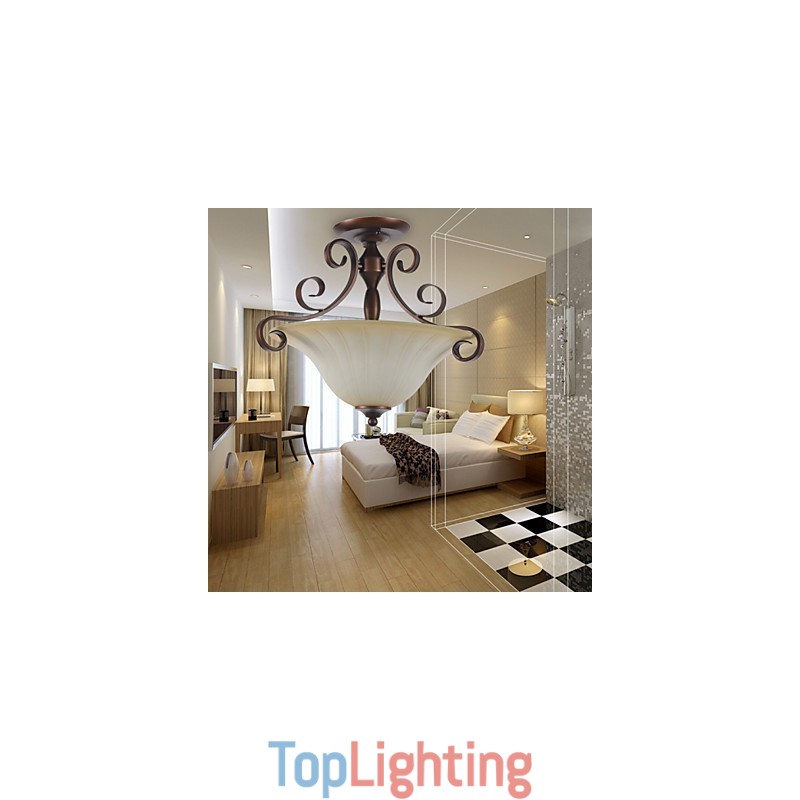 5 Vintage Mini Style Painting Metal Pendant Light