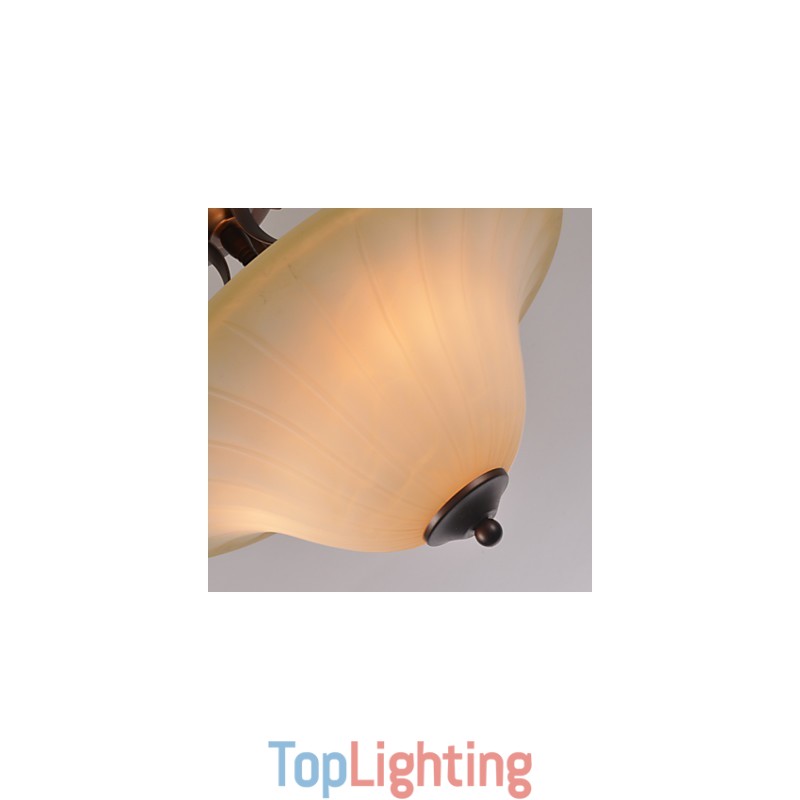 5 Vintage Mini Style Painting Metal Pendant Light