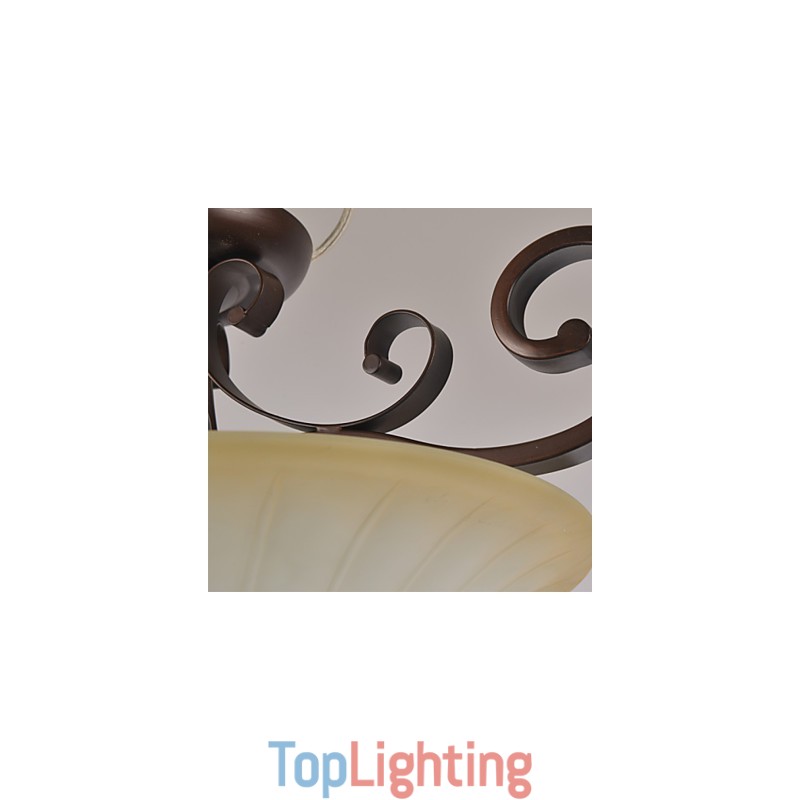 5 Vintage Mini Style Painting Metal Pendant Light