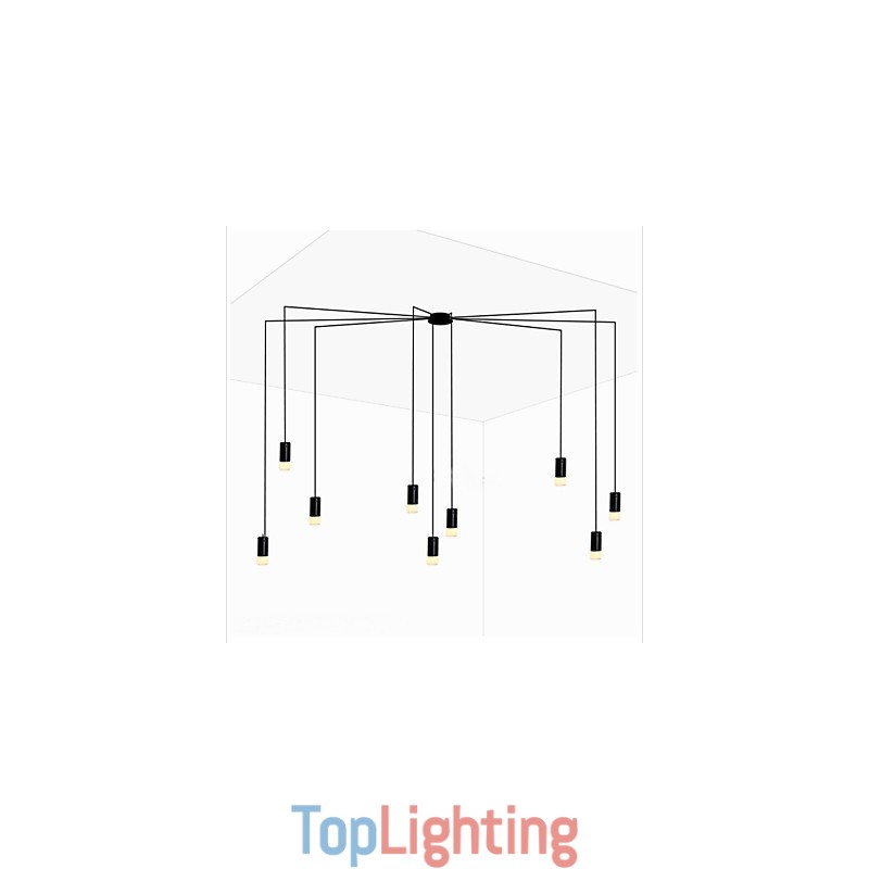 Northern Europe Contracted And Geometric Cord design Pendant Light