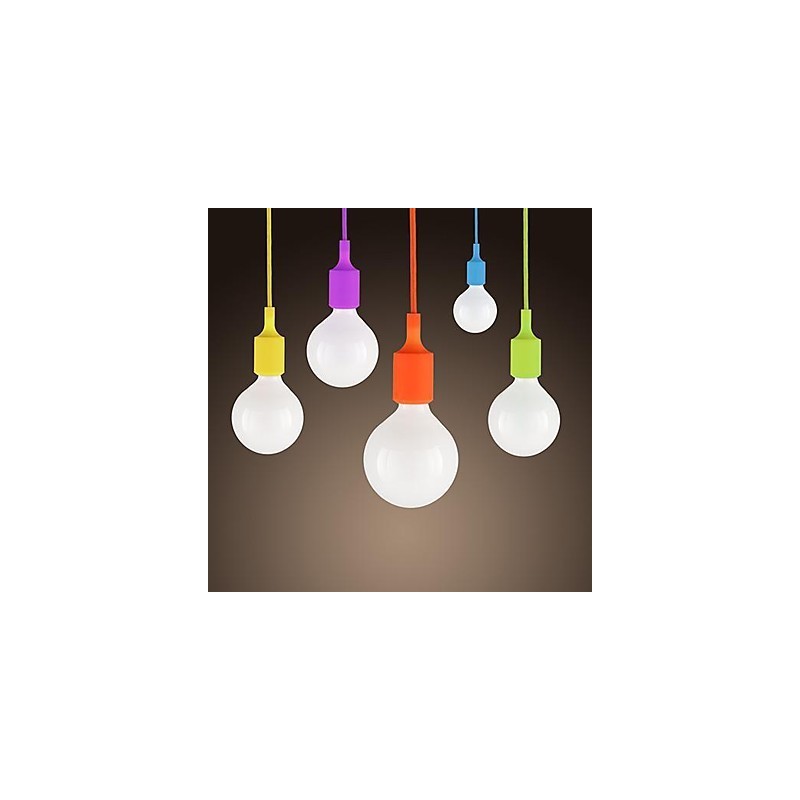 Mini Pendant 1 Light Modern Minimalist Silicone Candy Colors