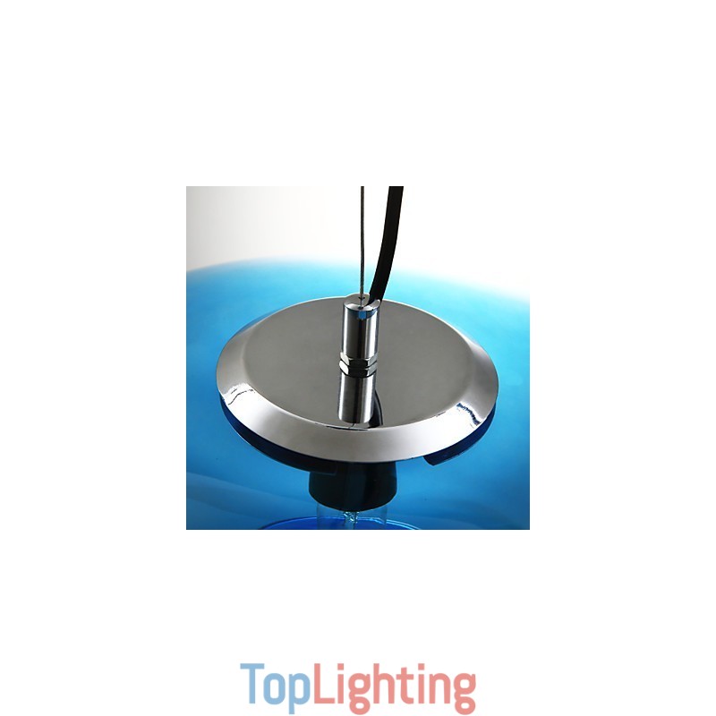 Pendant Light Modern Design Blue Glass Bulb Included