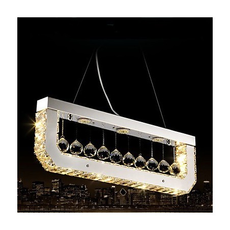 Crystal Chandelier Droplight Of Rectangular Yellow Light Crystal Chandelier Droplight Of Rectangular Yellow Light