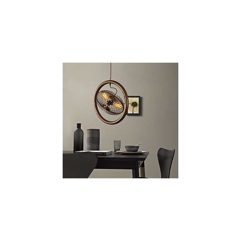 Retro Classic Metal Ceiling Fan Lights Simple Pendant Lamps Cafe Pendant Lamp