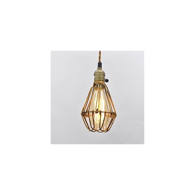 American country Vintage single head lotus Iron Chandelier