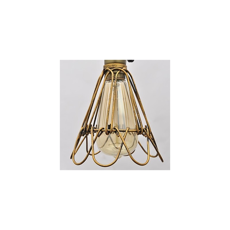 American country Vintage single head lotus Iron Chandelier